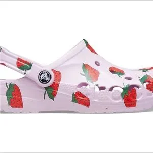 CROCS | Shoes | Crocs Baya Strawberry Pink Clogs Size M 3 W  display picture 3